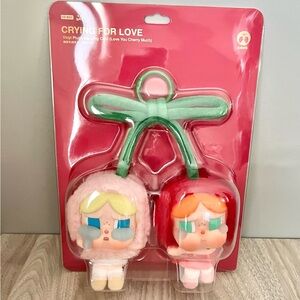 Pop Mart Crybaby Crying For Love Vinyl Plush Pendant - Love You Cherry Much
